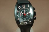 フランクミュラー 新作＆送料込 Franck Muller Watches Casablanca Chrono PVD/LE Black A-7750 28800bph腕時計 J-FN0089