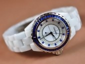 シャネル 新作＆送料込 Chanel J12 Joaillerie Ladies White/Blue/Blue Jap Quartz腕時計J-CH0052