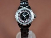 シャネル 新作＆送料込 Chanel J12 Joaillerie Ladies Black Jap Quartz腕時計 J-CH0061