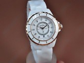 シャネル 新作＆送料込 Chanel J12 TT White Ceramic Diam Markers Ladies Japanese Quart腕時計 J-CH0041