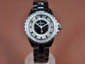 シャネル 新作＆送料込Chanel J12 Joaillerie Ladies Black/Black/Clear Jap Quartz腕時計 J-CH0056