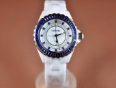 シャネル 新作＆送料込 Chanel J12 Joaillerie Ladies White/Blue/Blue Jap Quartz腕時計J-CH0052