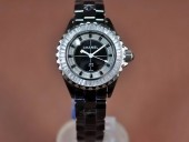 シャネル 新作＆送料込 Chanel J12 Joaillerie Ladies Black/Black/Clear Jap Quartz腕時計 J-CH0060
