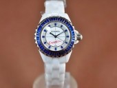 シャネル 新作＆送料込 Chanel J12 Joaillerie Ladies White/Blue/Blue Jap Quartz腕時計J-CH0063